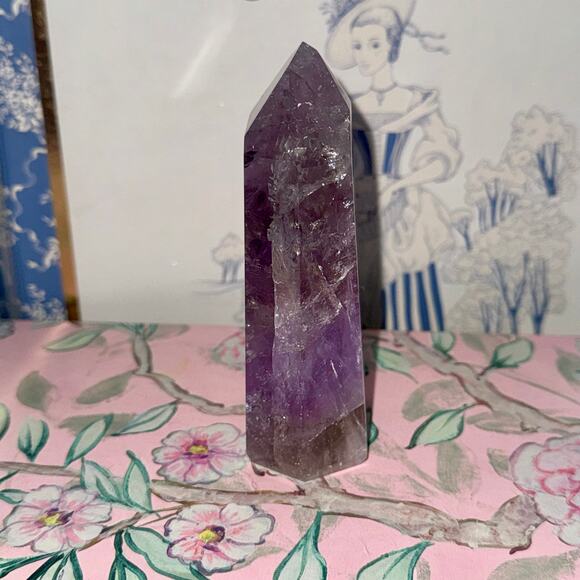 Brazilian Smokey Amethyst Tower 252 g | Lightcode-Infused Crystal Point - Picture 2 of 4